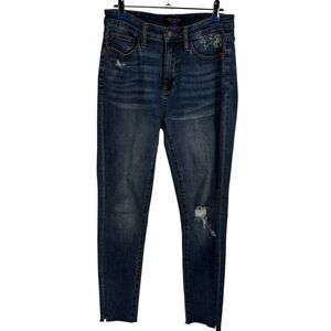 Judy‎ Blue Dandelion In Your Pocket Embroidered Distressed Slim Fit Jeans 27/5
